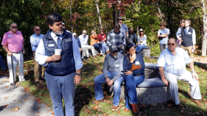 Presenting awards during Alumni Weekend at Blue Ridge School