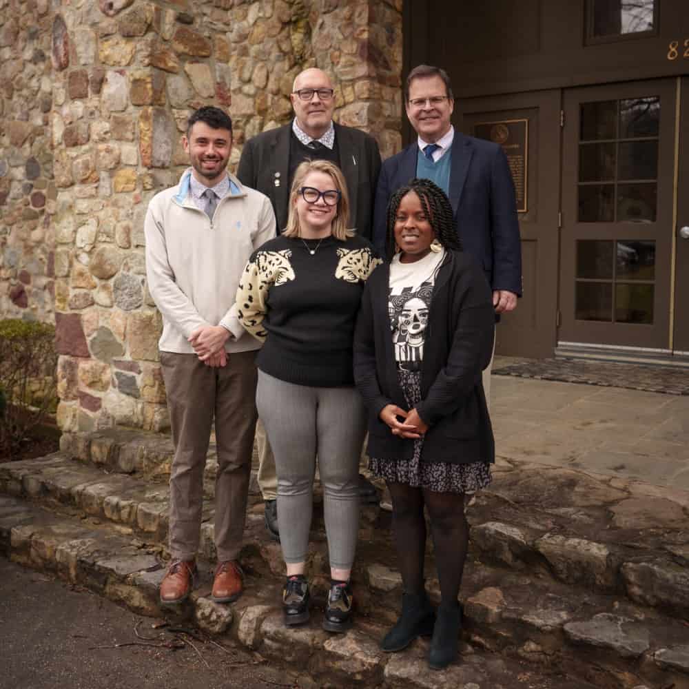 Faculty celebrating five year anniversary at Blue Ridge School